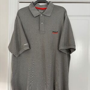 NEW Polo Ralph Lauren Sport Light Grey Short Sleeve Polo Top